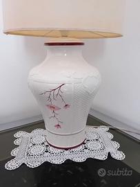 Lampada per tavolino  salotto piede in ceramica