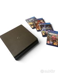Ps4 slim 1TB - 4 giochi - cavi - controller Ps4