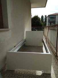 letto singolo bianco 