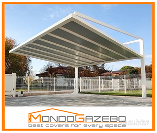 Gazebo fisso tettoia copertura auto moderna