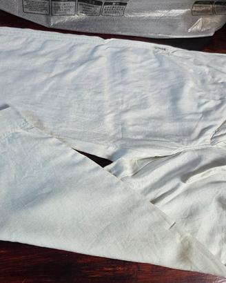 pantaloni lino bianco Armani