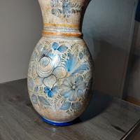 Vaso in terracotta decorato. Fima Deruta Anni 80 