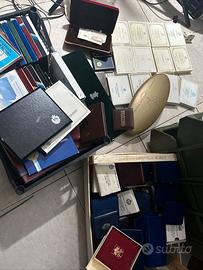 lotto Scatole x monete da collezione anni 70/80/90