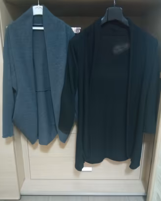 due cardigan scialli eleganti donna 