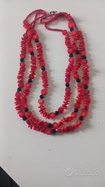 Collana da donna in corallo sardo