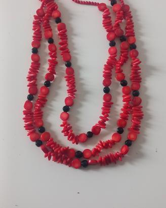 Collana da donna in corallo sardo