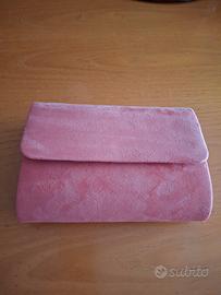 Borsa pochette anche con tracolla metallo nuova