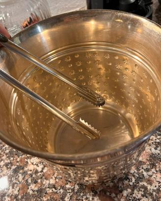 Secchiello per ghiaccio con pinza