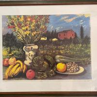 Michele cascella litografia quadro