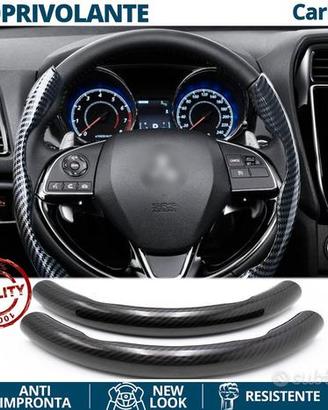 COPRIVOLANTE per MITSUBISHI Effetto FIBRA CARBONIO