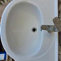 Lavabo ceramica bagno e miscelatore Frattini