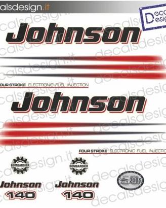 kit di adesivi per motore johnson 140 cv
