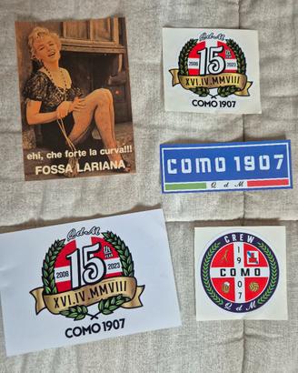 5 adesivi Ultras Como 