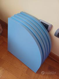 Mensole blu in legno angolari Mondo Convenienza
