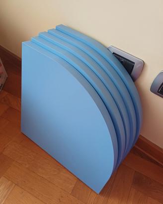 Mensole blu in legno angolari Mondo Convenienza