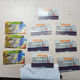 Lotto 10 schede telefoniche Ipercoop mongolfiera