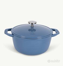 Casseruola/Pentola Ghisa 26cm, Blu - Marca Olliani