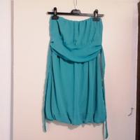 Abito a palloncino turchese