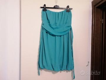 Abito a palloncino turchese