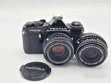 PENTAX MEsuper BLACK REVISIONATA +2 Obbietivi.