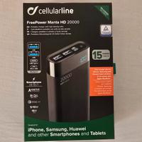 Power Bank Cellularline 20.000 mAh Nuovo Sigillato
