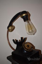 Lampada vintage artigianale – Telefono retrò 