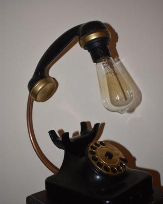 Lampada vintage artigianale – Telefono retrò 