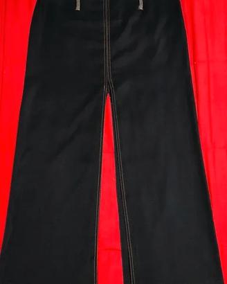 Vintage anni 90 Gonna lunga denim e tessuto