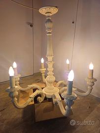 Lampadario vintage 6 bracci