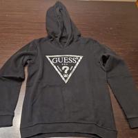 Felpa bimba con cappuccio Guess 10 anni nera