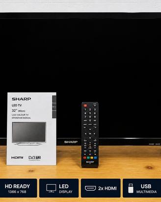 TV Sharp 32 led Hd ready DVB-t2
