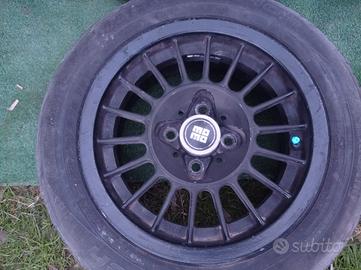 4 cerchi in lega Momo vintage 13" x 5J Fiat Abarth
