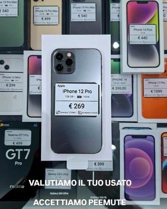 IPHONE 12 PRO 128GB batteria nuova