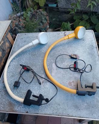 lampade a morsetto vintage anni 70