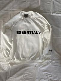Felpa Fear of God Essential Bianca-taglia S-NUOVA
