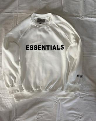 Felpa Fear of God Essential Bianca-taglia S-NUOVA