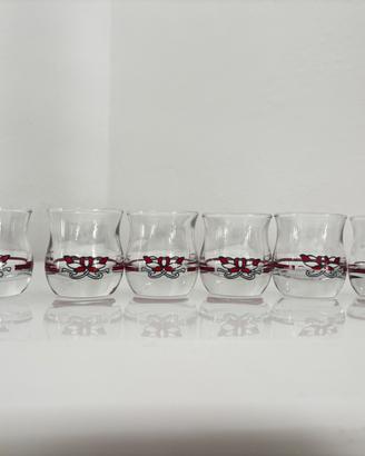 Set 6 bicchieri vintage da amaro Dado Maggi