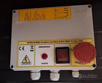 Quadro elettrico con arresto di  emergenza
