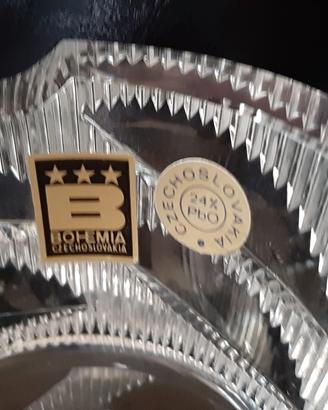 portacenere in cristallo di Bohemia