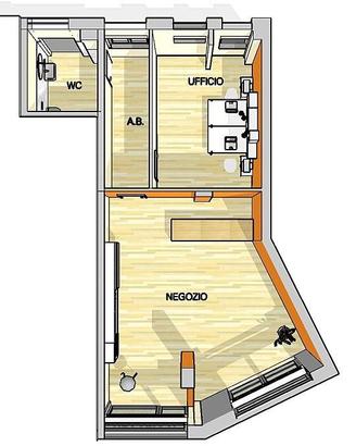 Immobile di 148 m² con 2 locali a Pero
