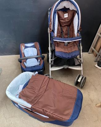 Trio passeggino inglesina con culla e ovetto