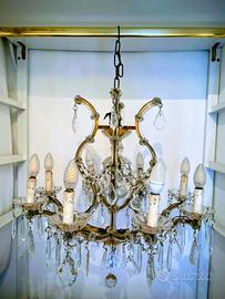 Lampadario in cristallo stile veneziano / barocco