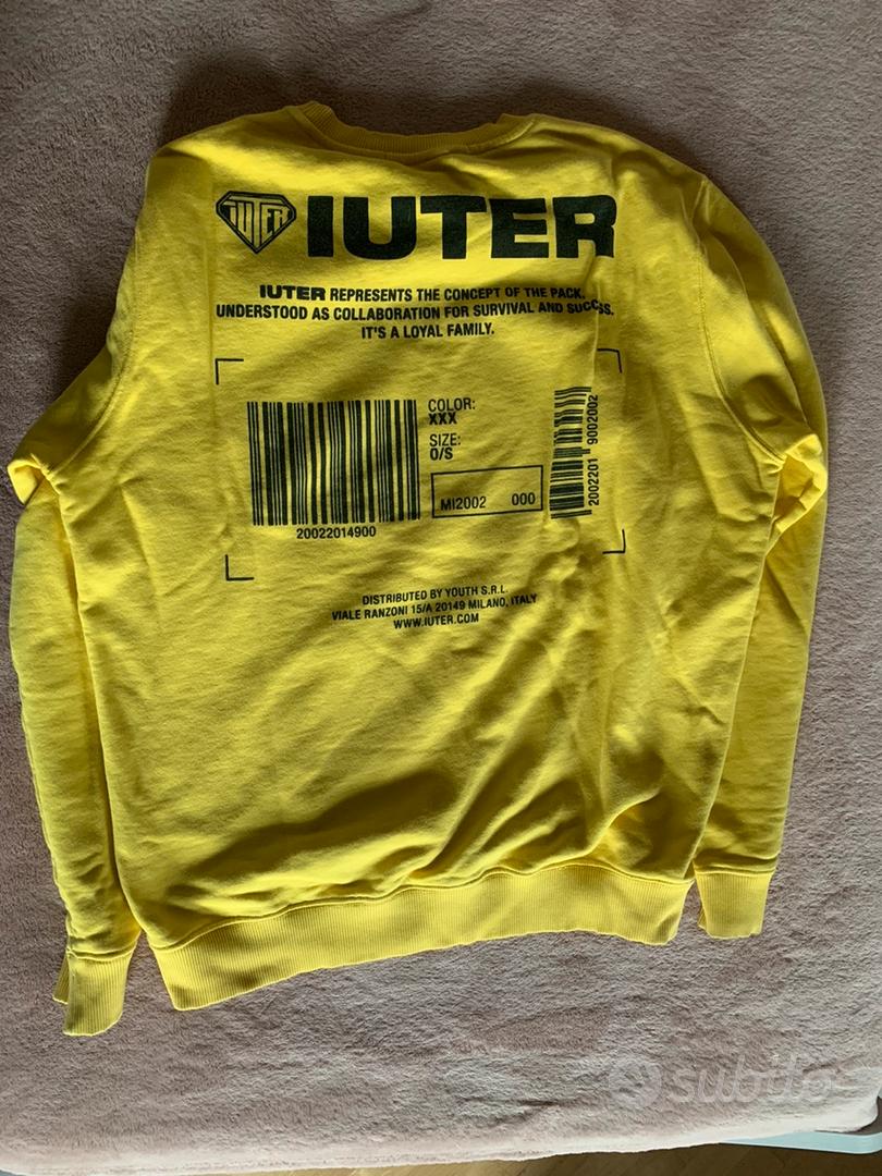 Felpa iuter gialla outlet