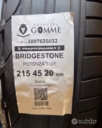 2 gomme 215 45 20 bridgestone a3195