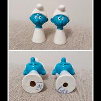 Puffi anni 70 ceramica Capodimonte collezione 