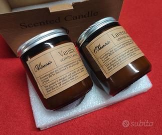 2 Candele Profumate Olisesio (Lavanda, Vaniglia)