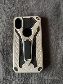 COVER IPHONE X RINFORZATA ARGENTO