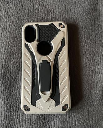 COVER IPHONE X RINFORZATA ARGENTO