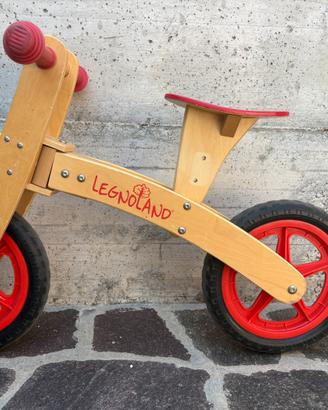 Bici legno senza pedali