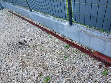 N. 8 barre  in corten da 2 metri  per giardino